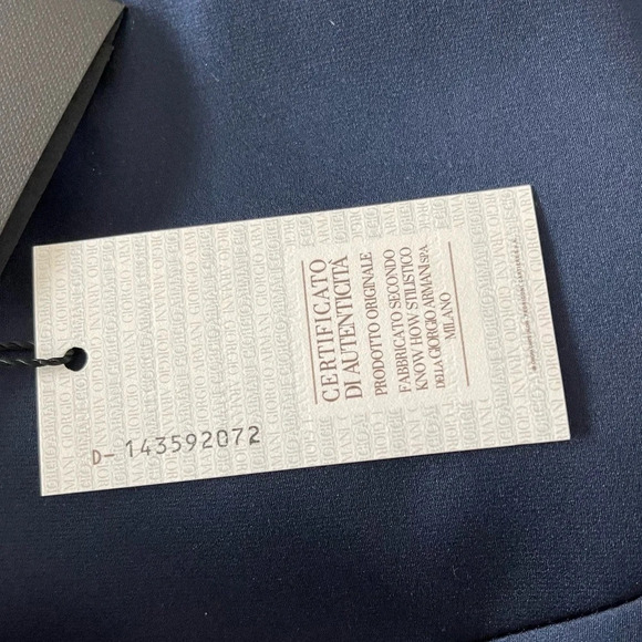 GIORGIO ARMANI SILK BLEND MIDI SKIRT IN NAVY BLUE LUXURY old money - Picture 11 of 12